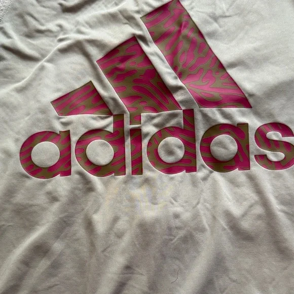 Adidas Cream Mesh Tank Top - Picture 3 of 4